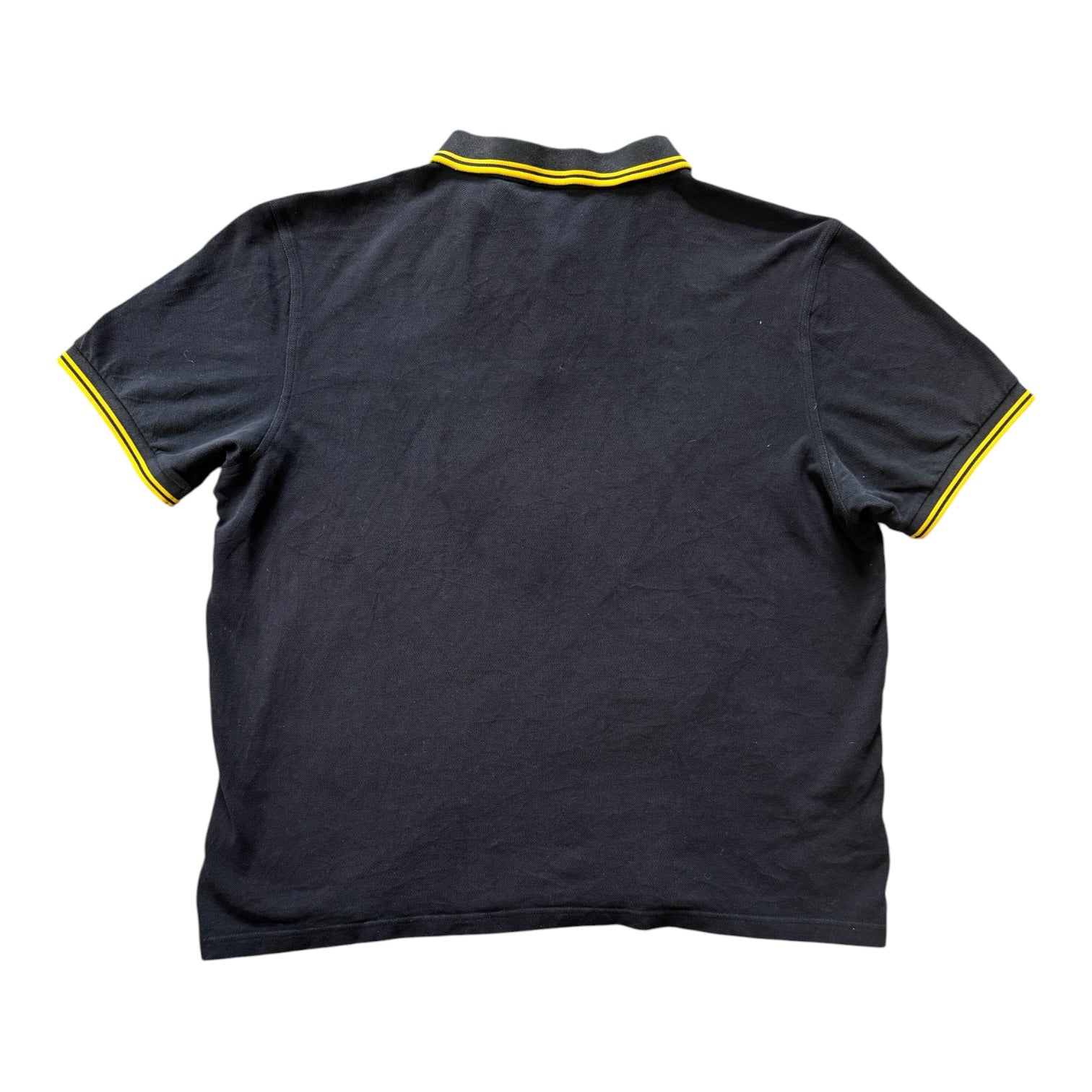 XXL Fred Perry Black and Yellow Polo Shirt
