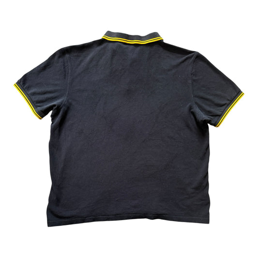 XXL Fred Perry Black and Yellow Polo Shirt