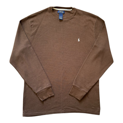 XXL Ralph Lauren Brown Waffle Thin Sweatshirt
