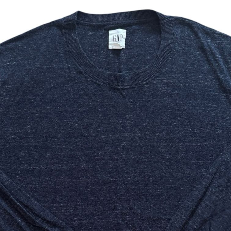 Medium Gap Heathered Navy Thin Jumper