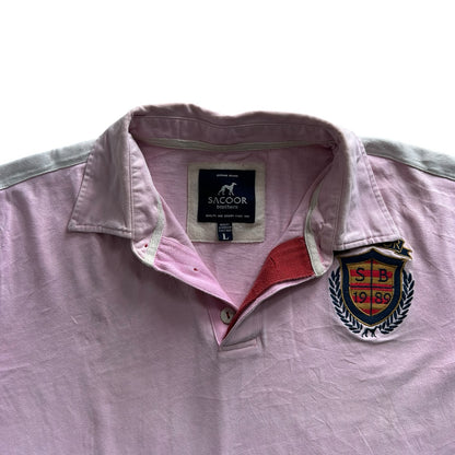 Large Sacoor Pink Rugby Shirt