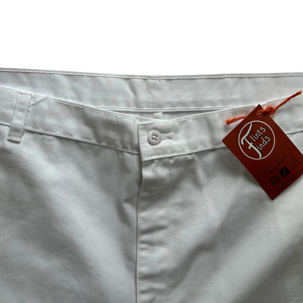 42" Dickies White Long Shorts