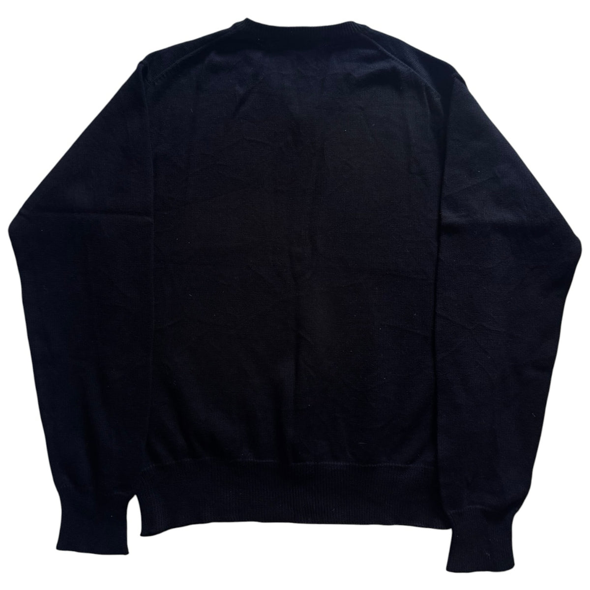 Medium Gant Black Knitted V-Neck Jumper