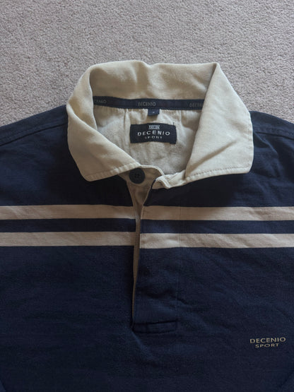 Small Decenio Navy and Beige Rugby Shirt