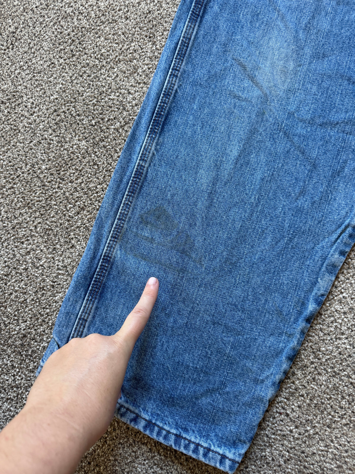 38/30 Wrangler Carpenter Blue Denim Jeans