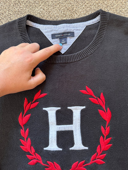 Small Tommy Hilfiger Black 'H' Sweatshirt