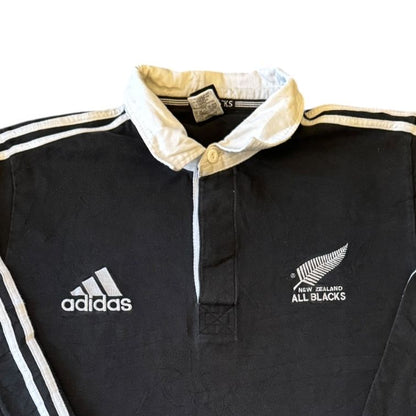 Medium 1999 Adidas Black New Zealand All Blacks Rugby Shirt