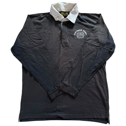 Medium Atlas For Men Faded Black Rugby Shirt