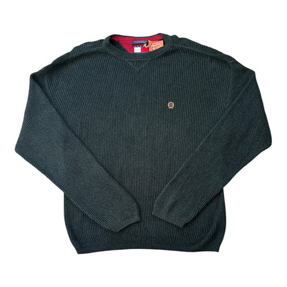Extra large Tommy Hilfiger Green Ribbed Heavy Knitted Jumper