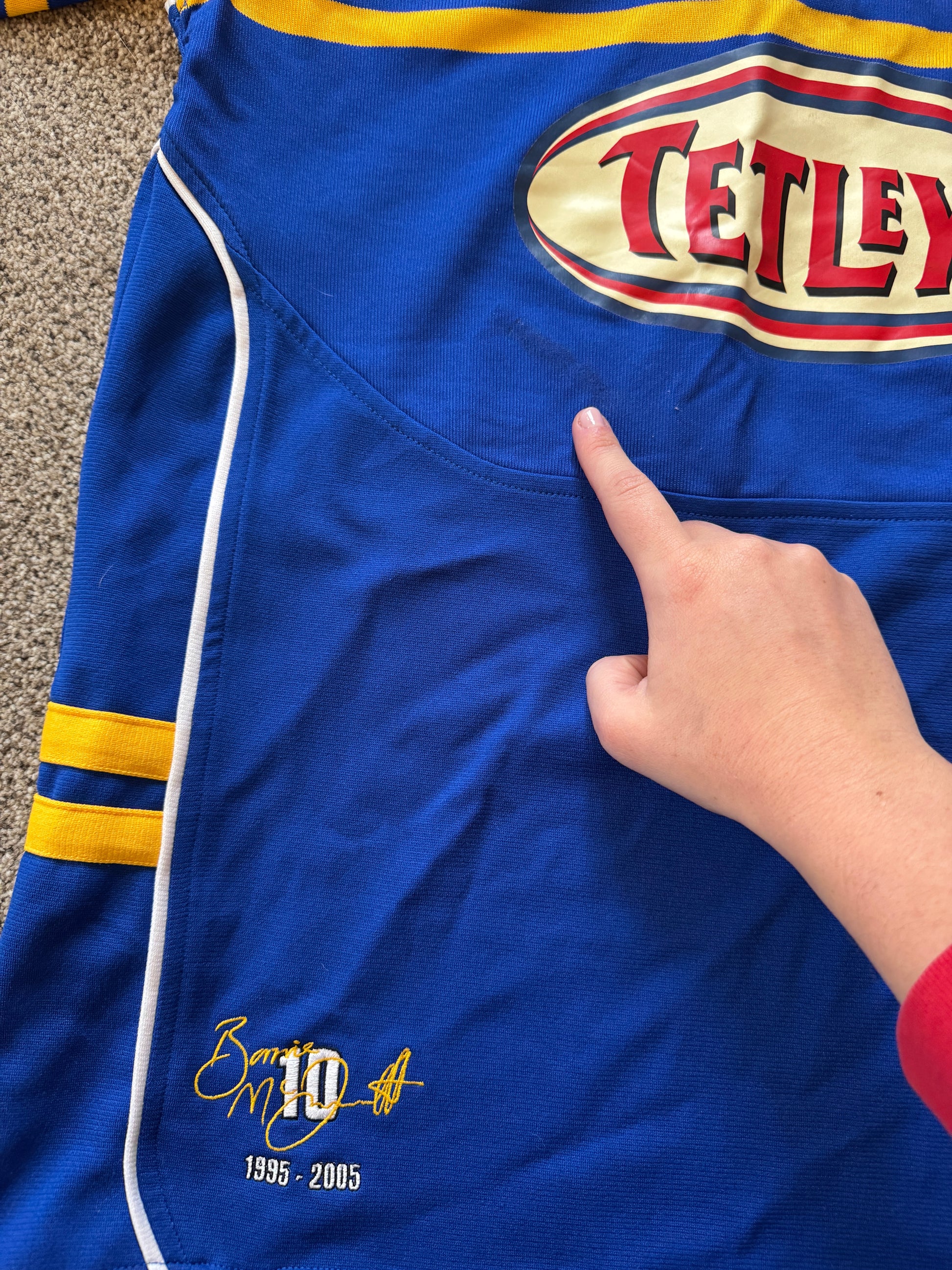 Medium Patrick Blue 2015 Leeds Rhinos Rugby Shirt