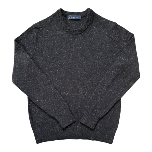 Medium Gap Black Speckled Knitted Wool Jumper