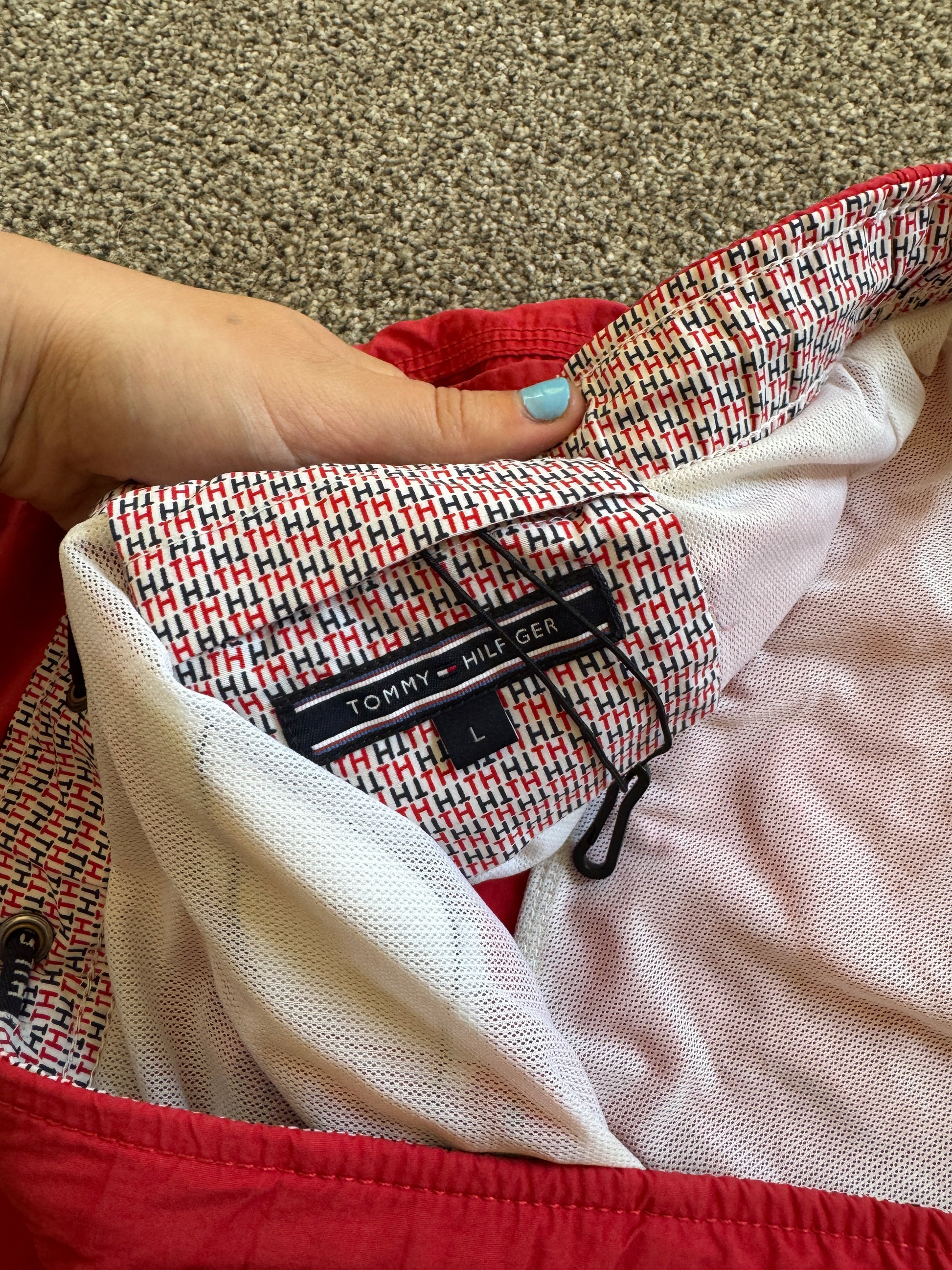 Large Tommy Hilfiger Red Swim Shorts