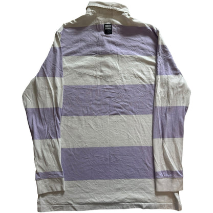 Extra large Smiley White and Purple Rugby Shirt