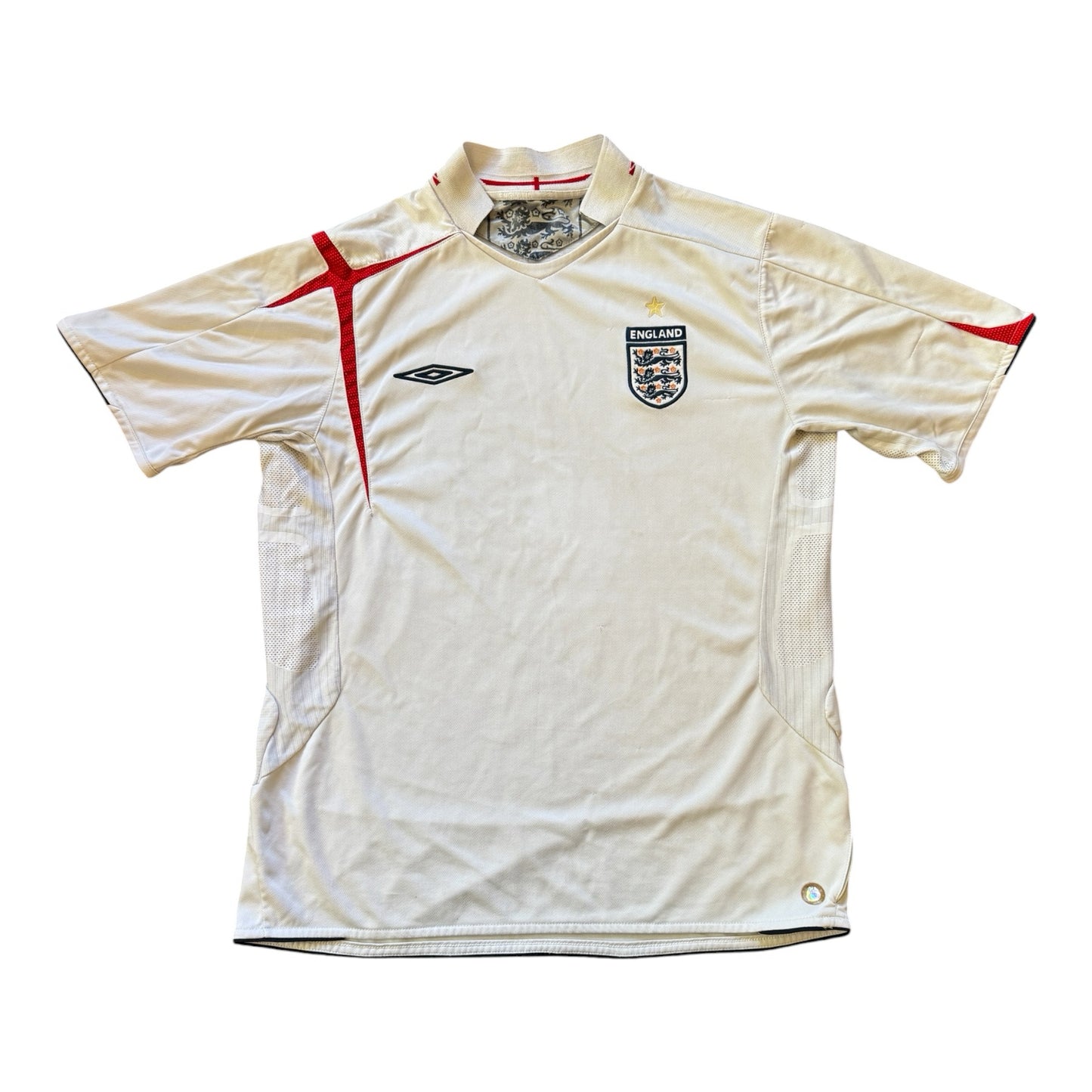 05-07 Extra large White Umbro England Football Shirt