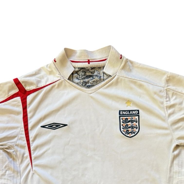 05-07 Extra large White Umbro England Football Shirt