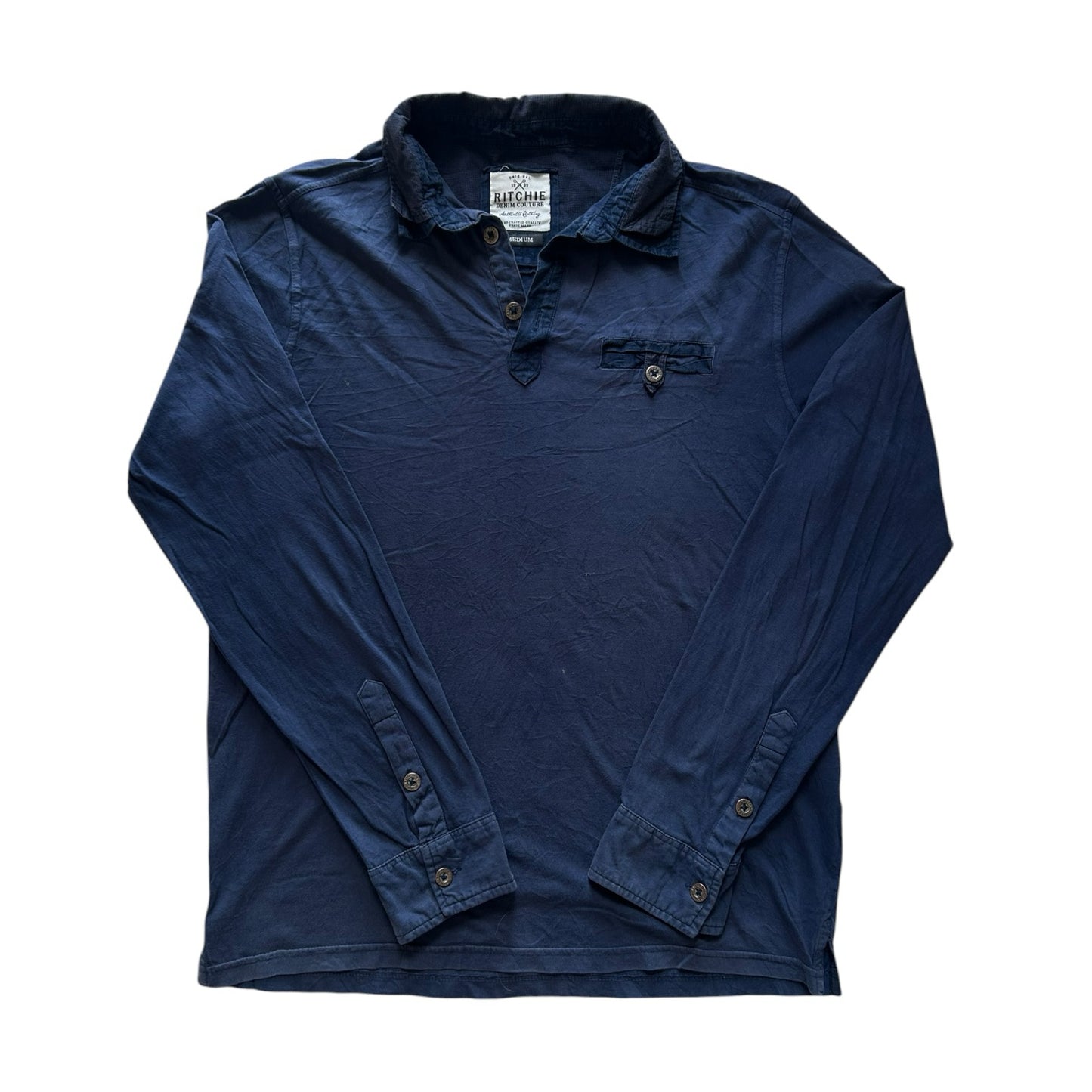 Medium Ritchie Navy Rugby Shirt