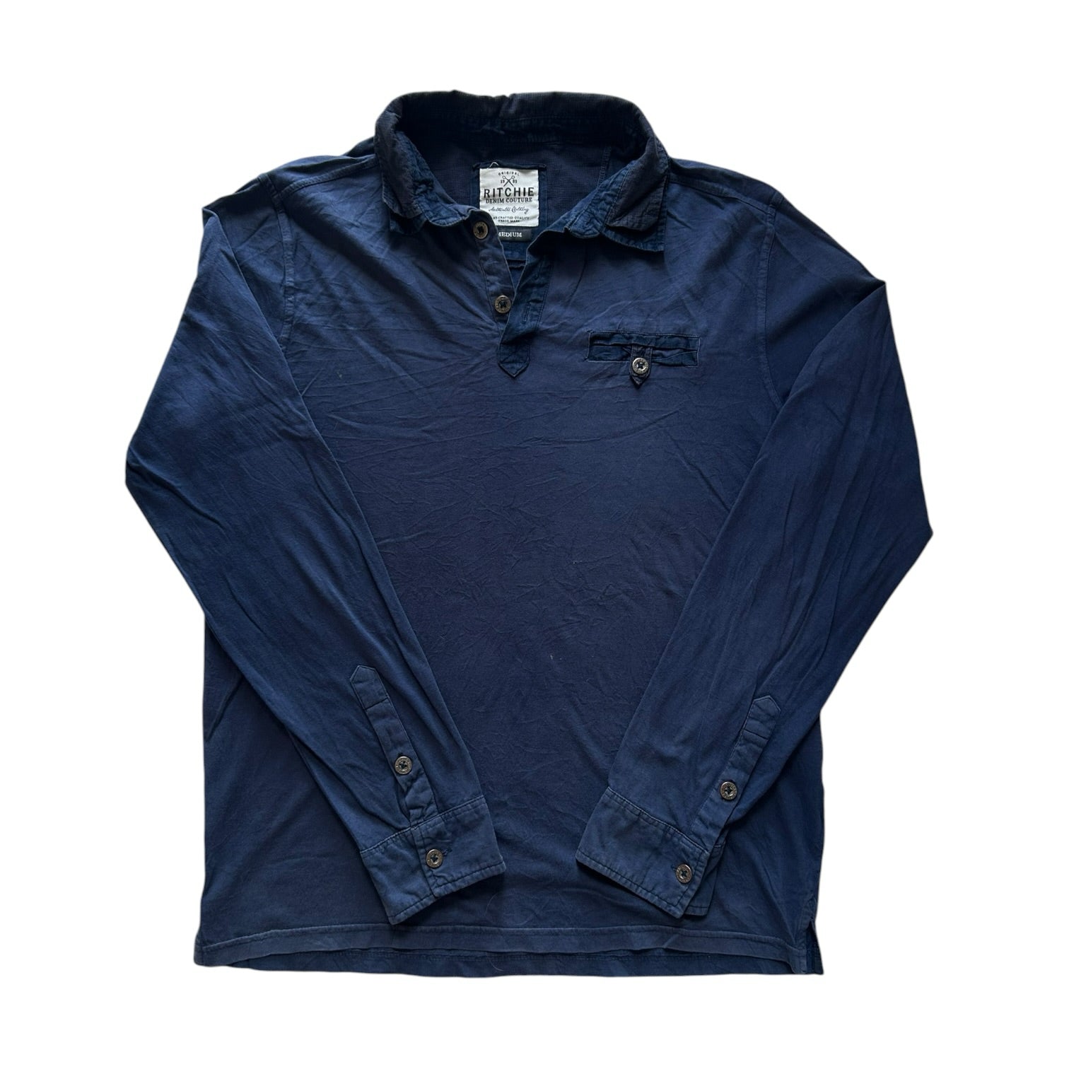 Medium Ritchie Navy Rugby Shirt