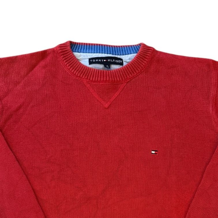 Small Tommy Hilfiger Red Thick Knitted Jumper