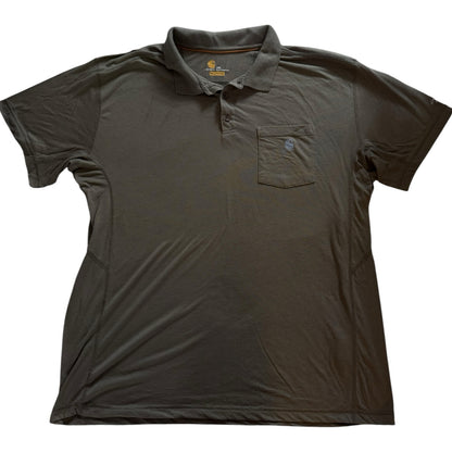 XXL Carhartt Olive Green Polo Shirt