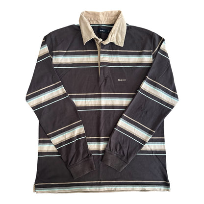 Medium Bluebear Beige and Faded Navy Rugby Shirt