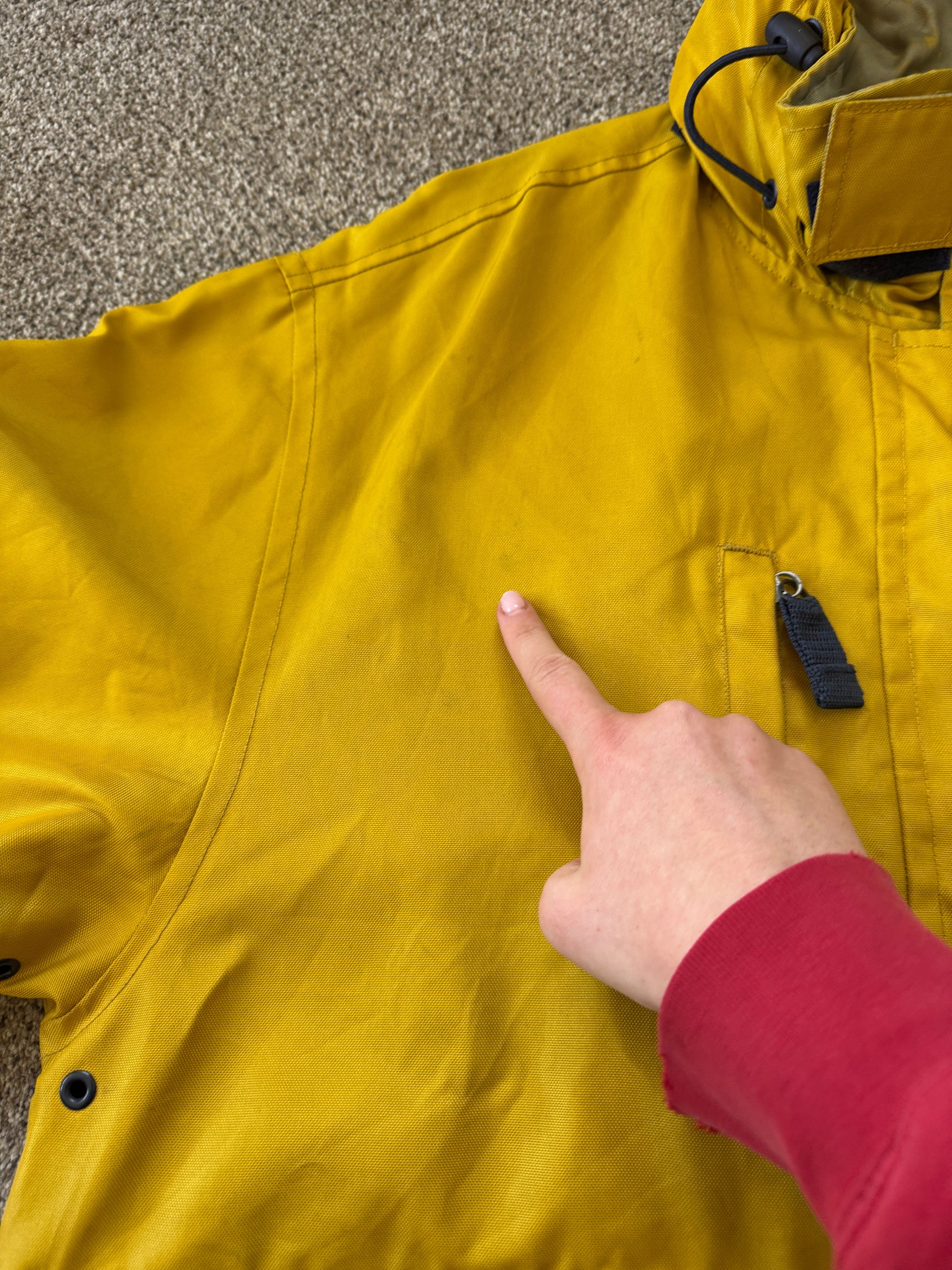 Large 90's Tommy Hilfiger Yellow Sailing Gear Jacket