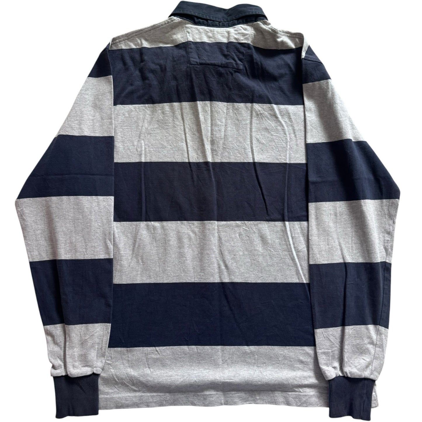 Large C.117 Navy and Grey Rugby Shirt