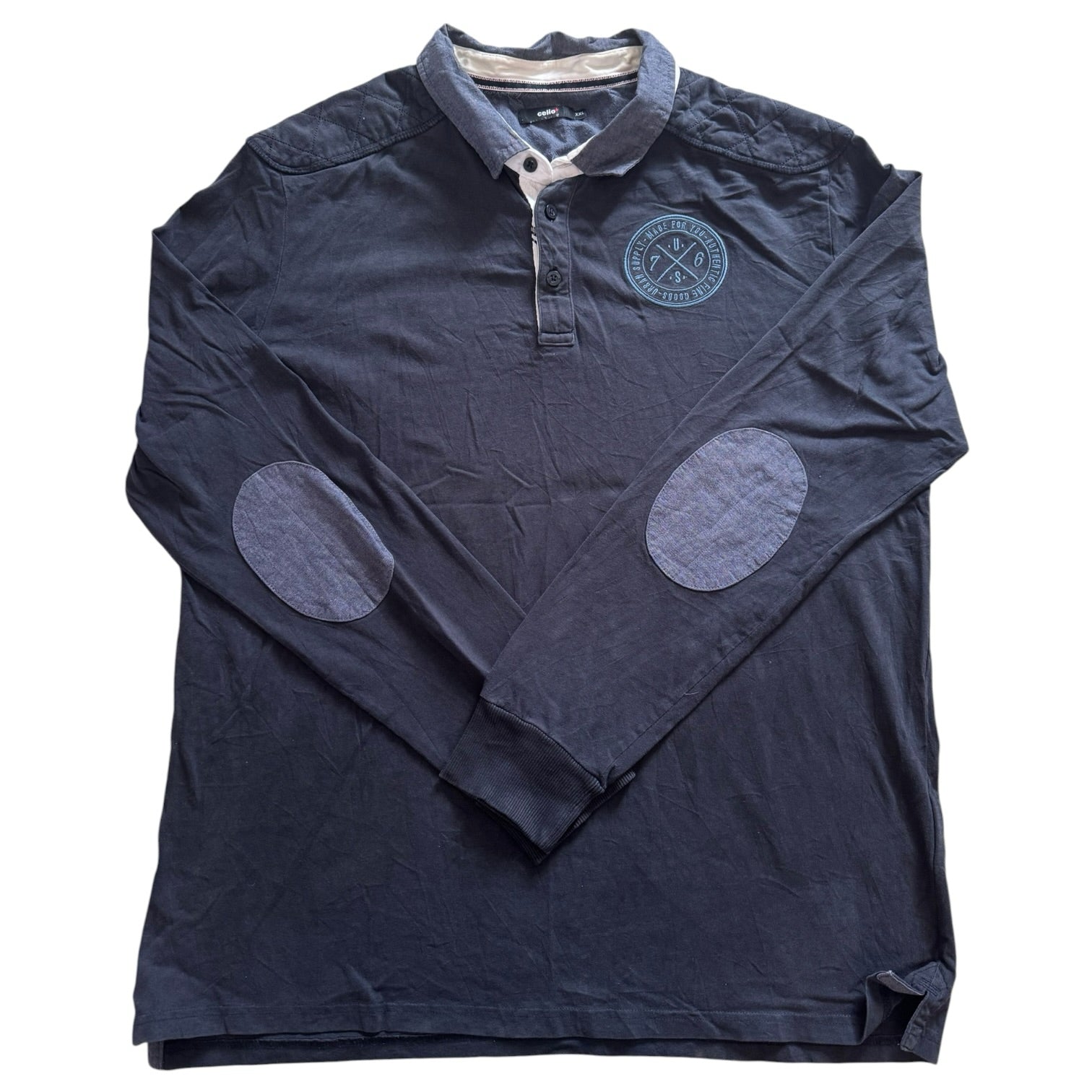 XXL Celio Navy Rugby Shirt