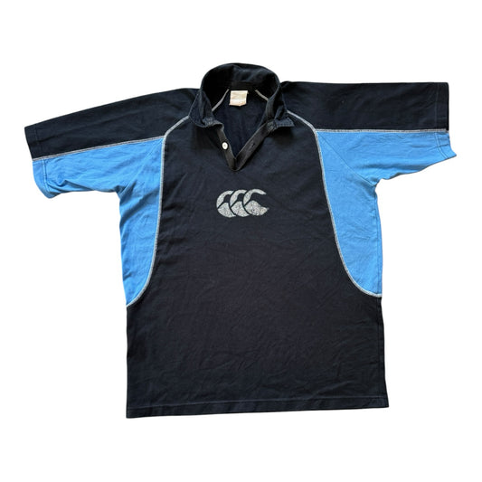 Large Canterbury Black and Blue Rugby Shirt