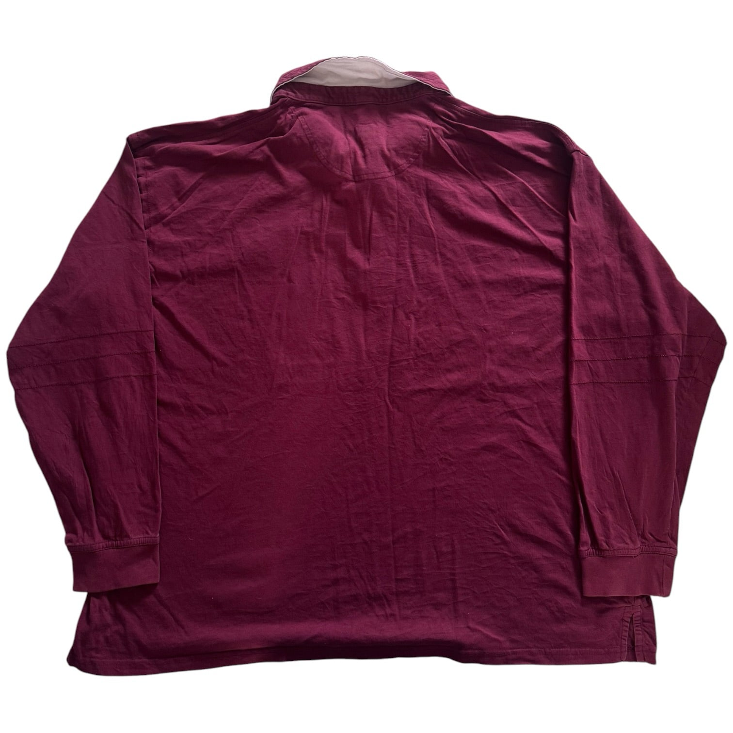 4XL Highland Polo Society Burgundy Royal Scots Rugby Shirt