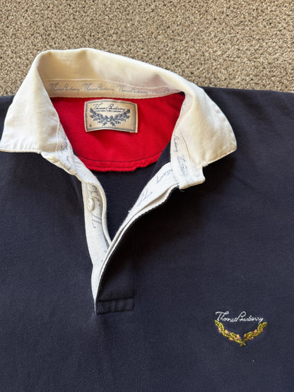 Small Thomas Burberry Navy Rugby Shirt