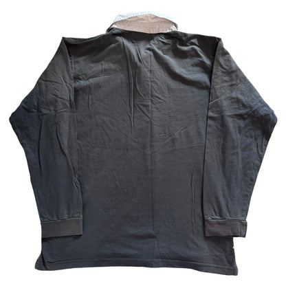 Medium Atlas For Men Faded Black Rugby Shirt