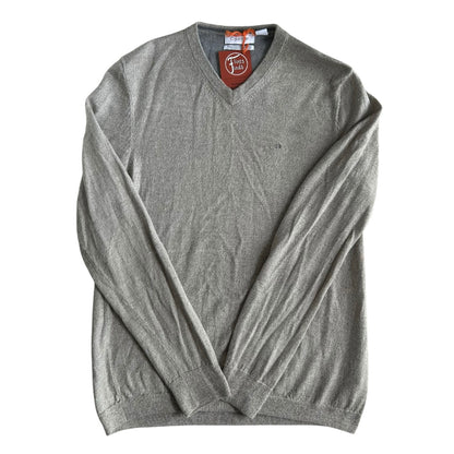 Small Calvin Klein Beige V-Neck Jumper