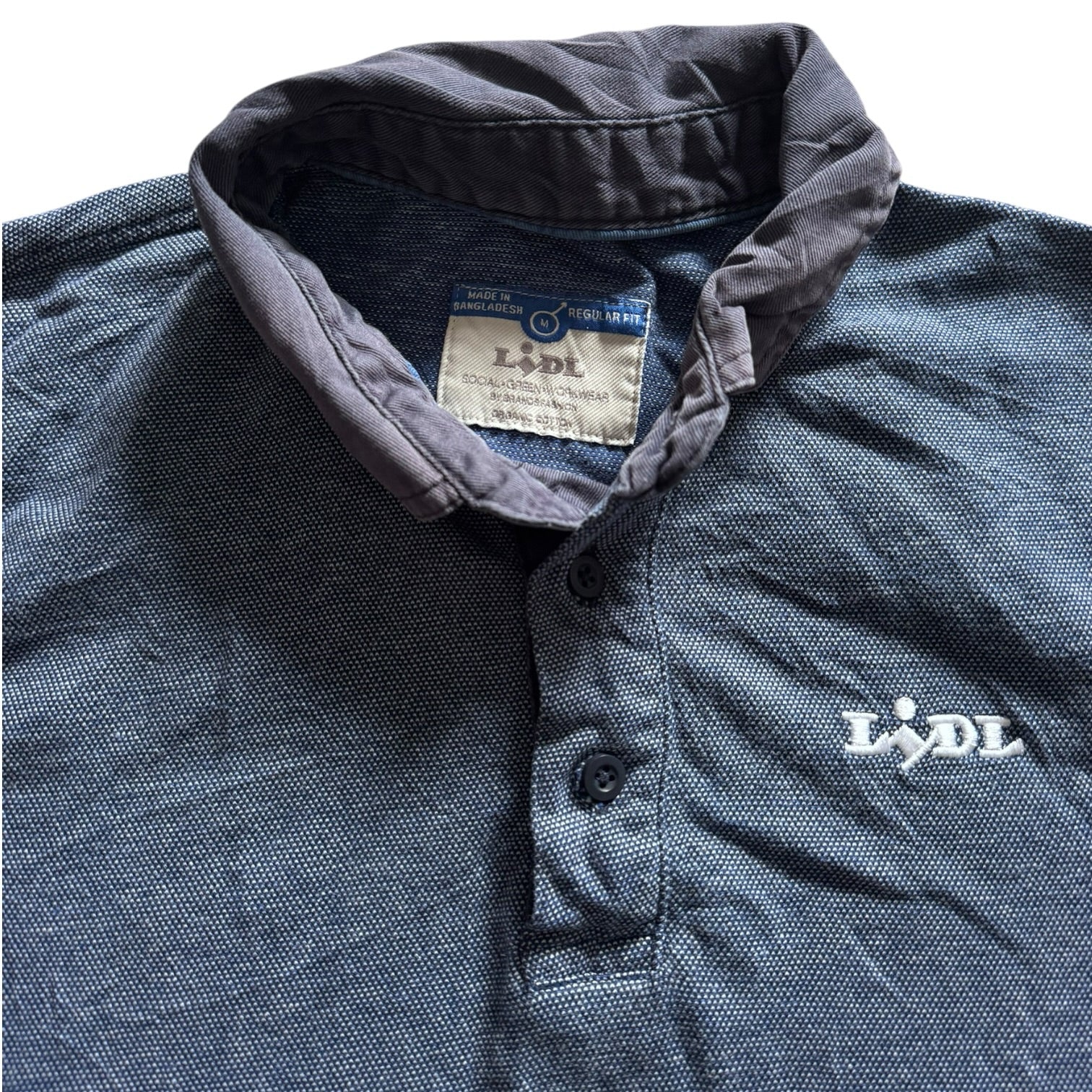 Medium Lidl Blue Polo Shirt