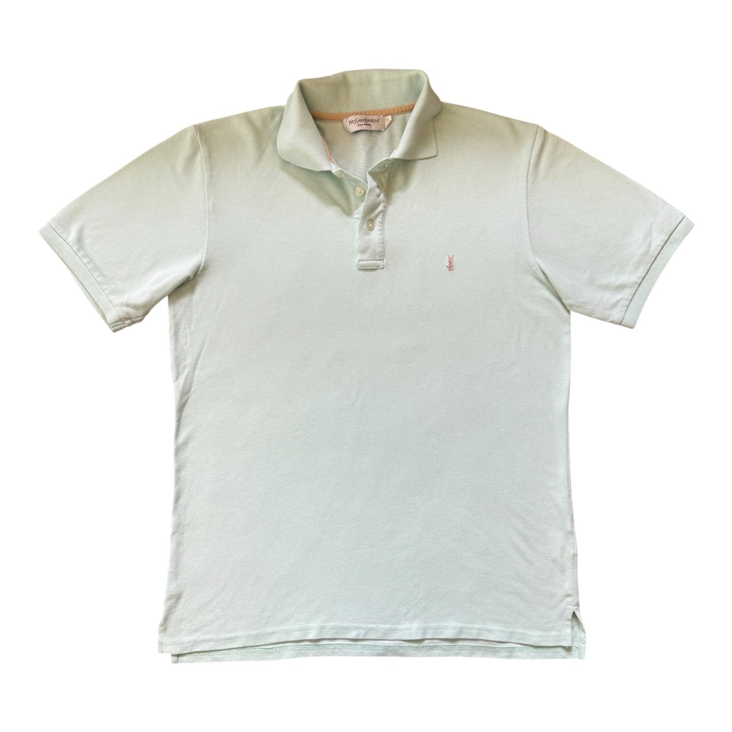 Medium Yves Saint Laurent Mint Green Polo Shirt