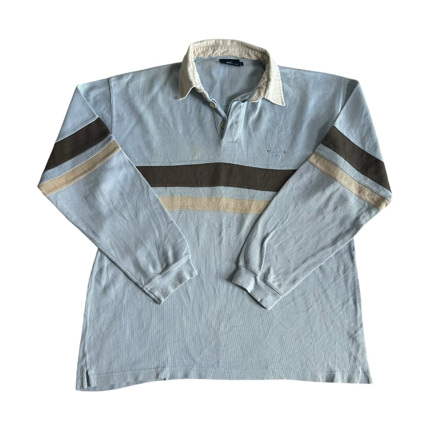 Extra large Old River Light Blue Rugby Shirt