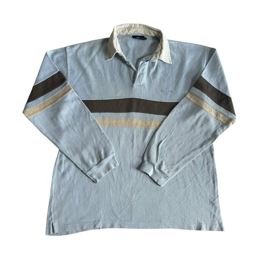 Extra large Old River Light Blue Rugby Shirt