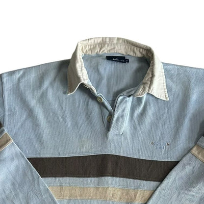 Extra large Old River Light Blue Rugby Shirt