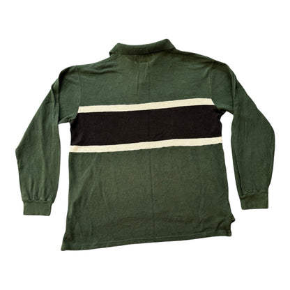 Large Ralph Lauren Polo Sport Green Long Sleeved Polo Shirt