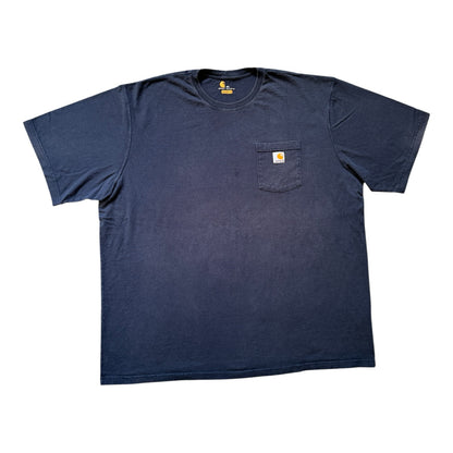 3XL Carhartt Navy Pocket T-Shirt