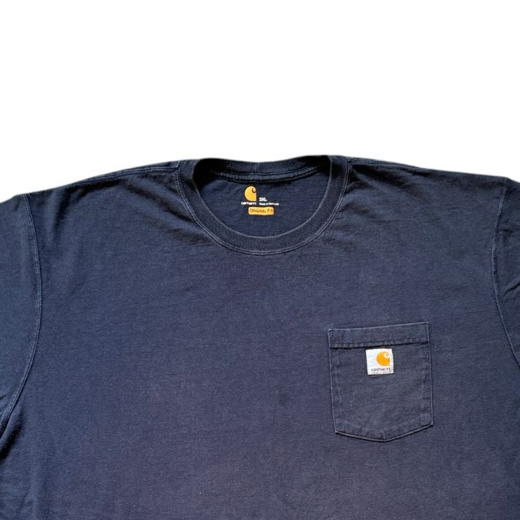3XL Carhartt Navy Pocket T-Shirt