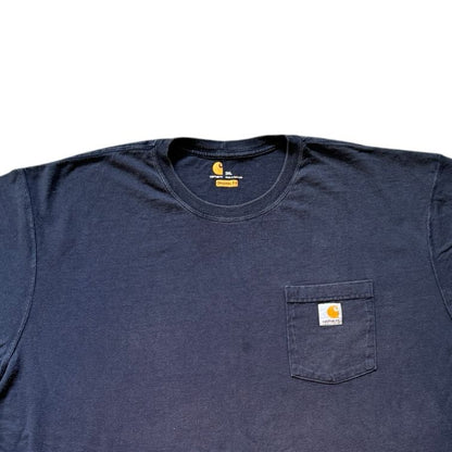 3XL Carhartt Navy Pocket T-Shirt