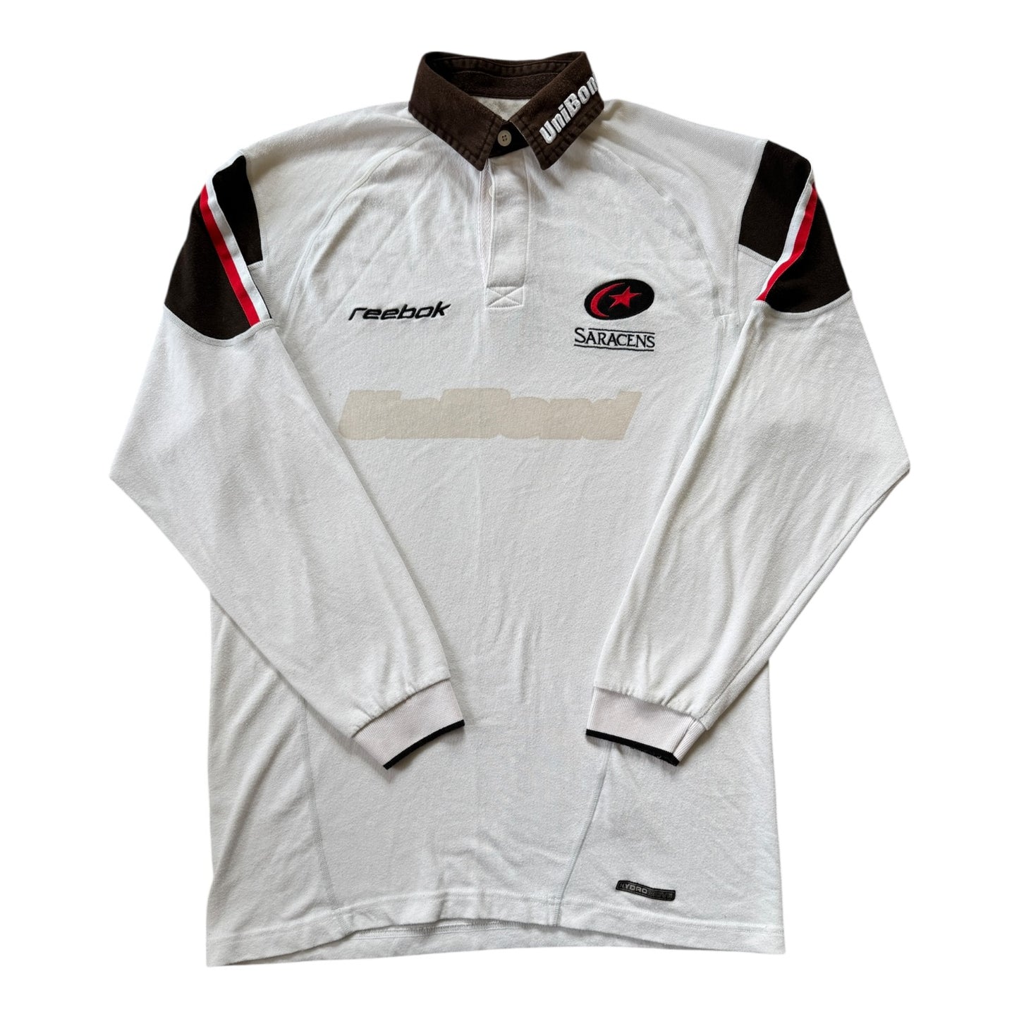 Small Reebok White Saracens Rugby Shirt