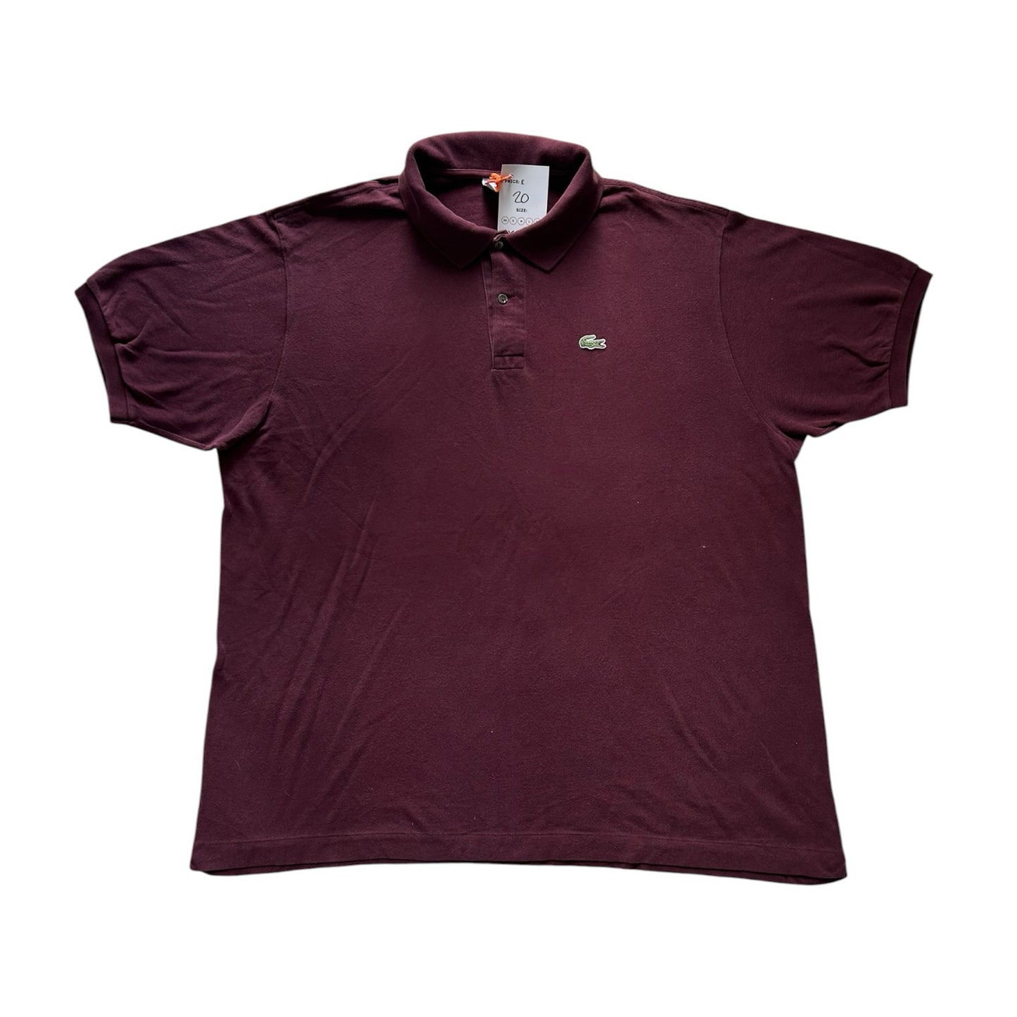 XXL Lacoste Burgundy Polo Shirt
