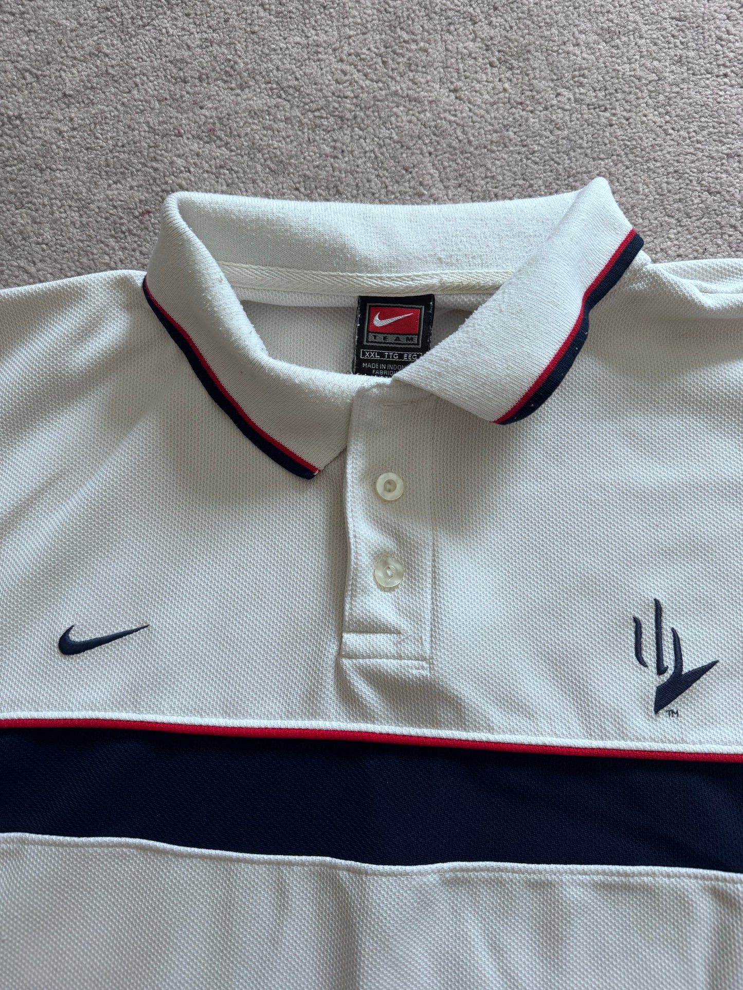 XXL Nike Team White Polo Shirt