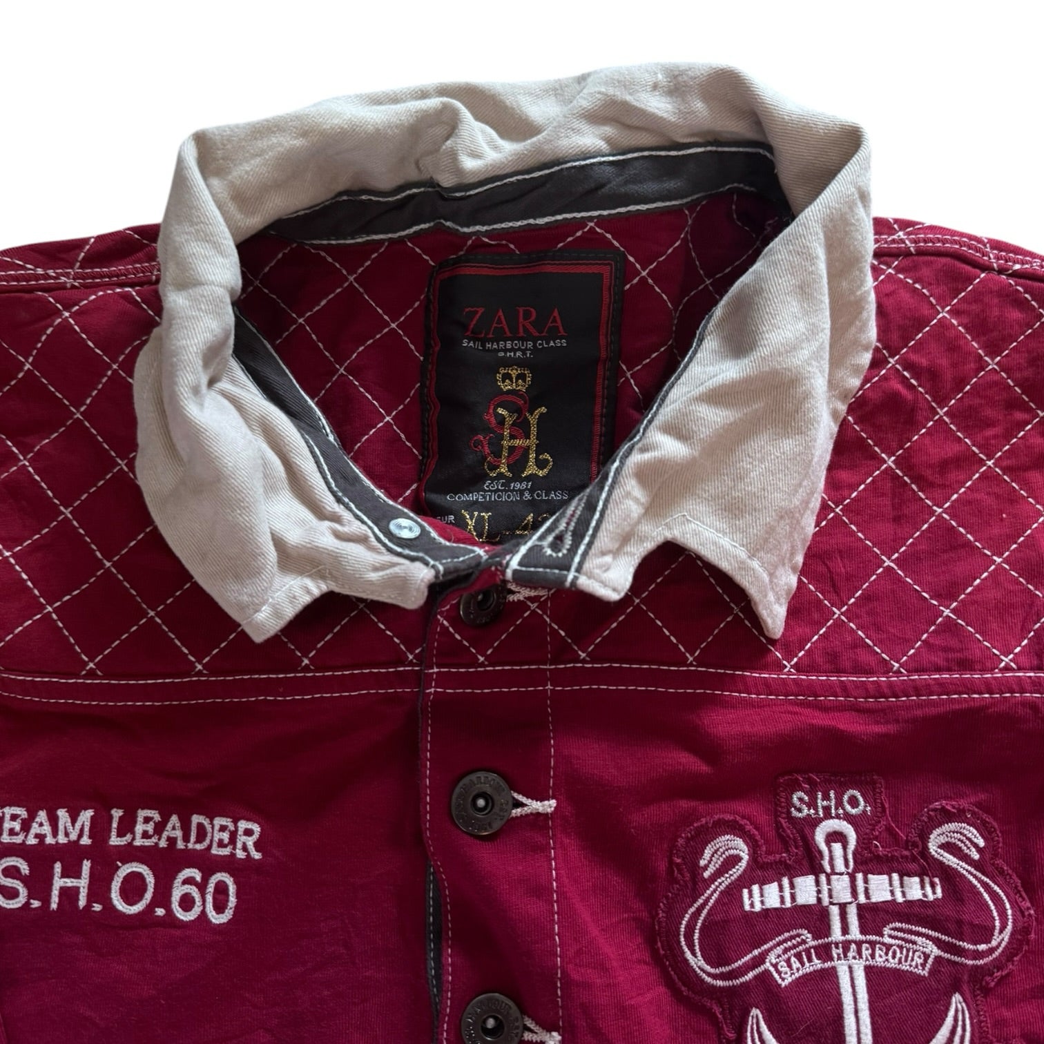 Extra large Zara Red Rugby Shirt