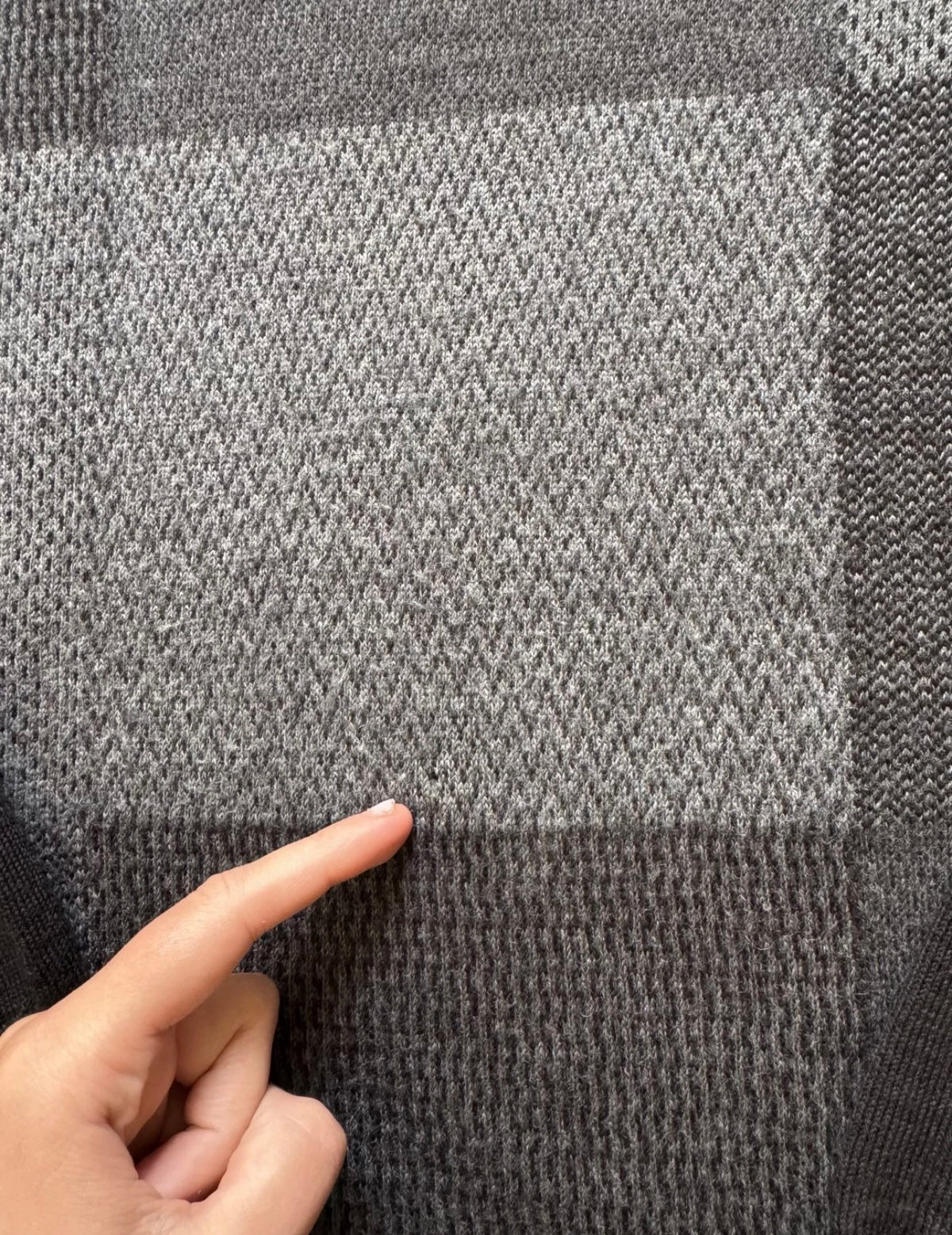 Medium Calvin Klein Black and Grey Wool Knitted Jumper