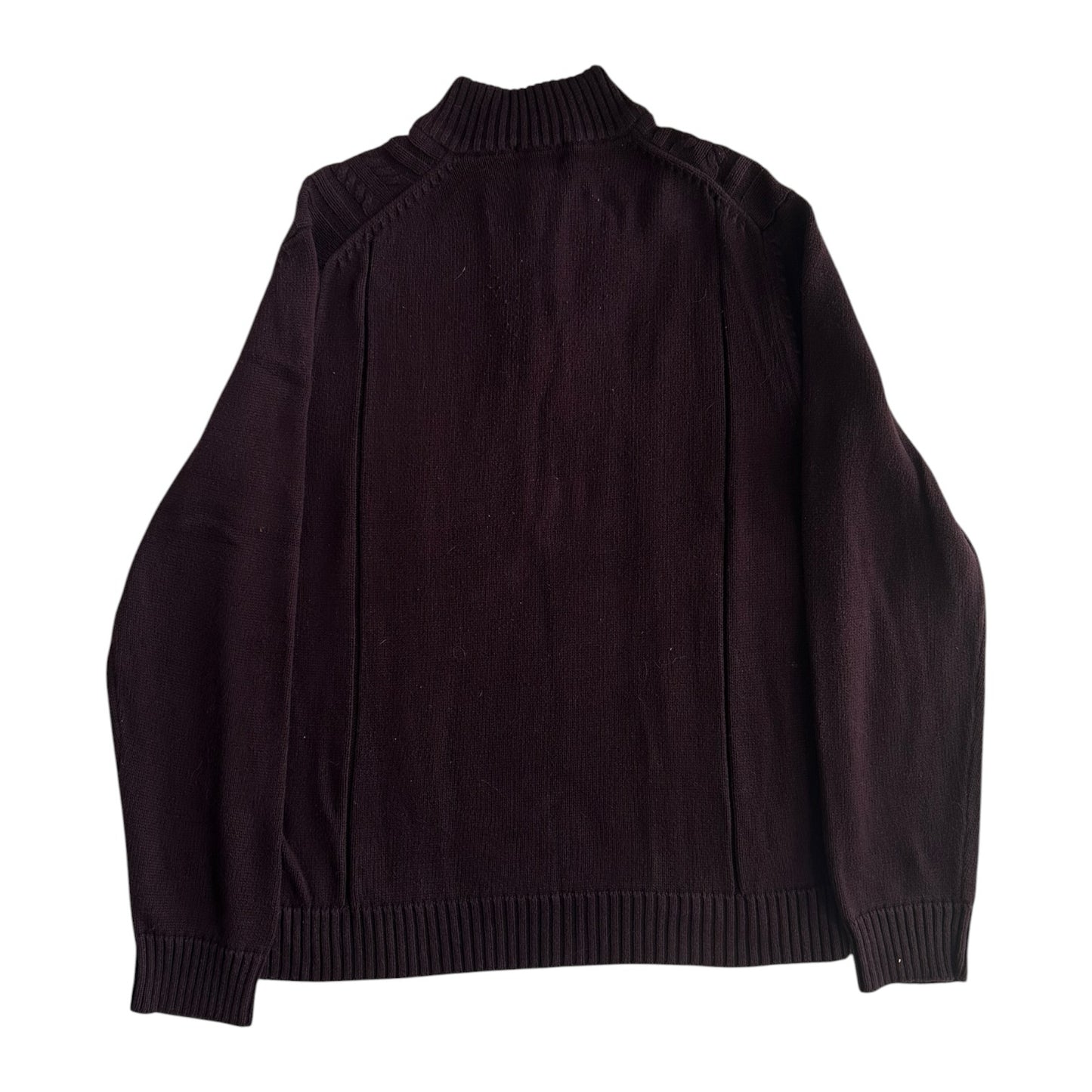 Large Calvin Klein Plum Purple 1/4 Zip Jumper
