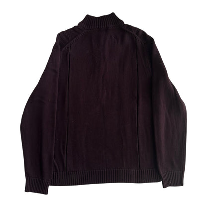 Large Calvin Klein Plum Purple 1/4 Zip Jumper