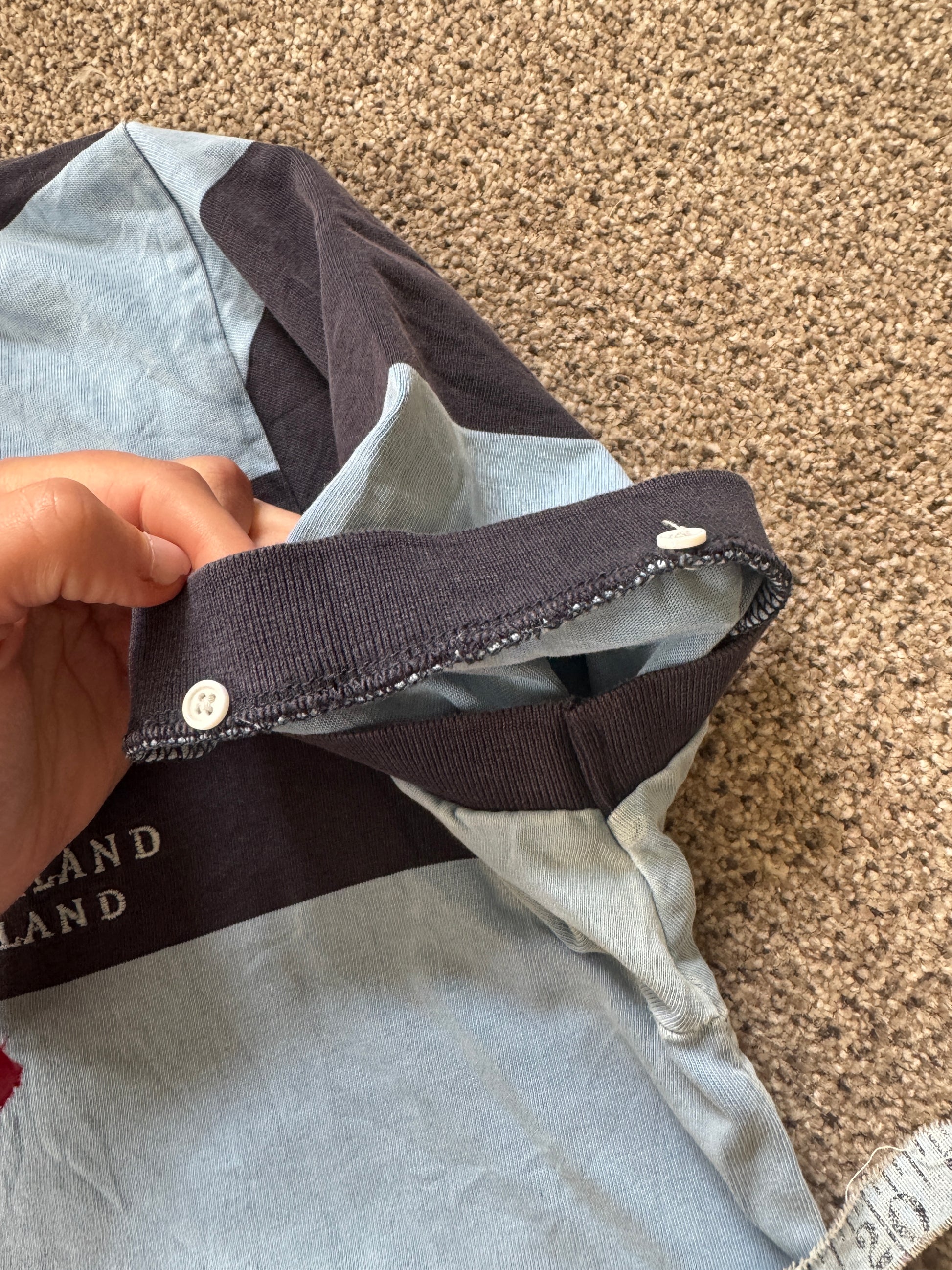 Extra large New Zealand Auckland Blue and Navy Polo Shirt