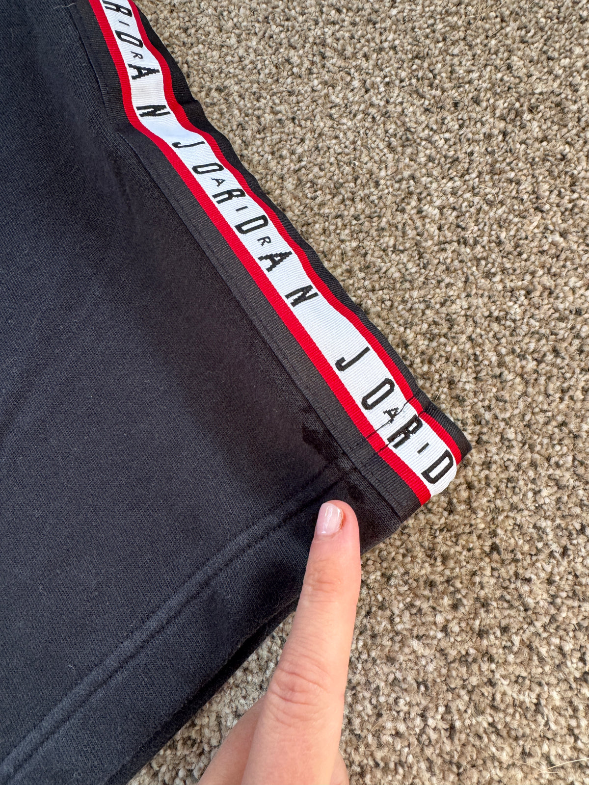 Small Jordan Black Jogger Shorts